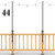 Antsky 2 Pack String Light Poles - Stainless Steel 6.5FT Deck Lights Poles with 2 Wall Hooks for Outdoor Light, String Lights, with SS Screws for Wood Posts Deck Decor (Black)