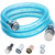 Fuel Hose 1 inch Suction Hose, Fuel Transfer Hose for Fuel/Oil/Diesel/Kerosene/Gasoline Transfer Pump, Fuel Pump Hose with 3/4 &1 Inch Threaded Couplings (6.5FT Long)