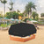 Outdoor Hexagonal Sandbox Cover with Two Night-Vision Reflective Handles and 6.1 Meter Webbing Loops, Featuring an Elastic Drawstring at The Bottom. Suitable for sandboxes up to 74" L x 65" W x 8" H.