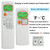 Replacement Remote Control for Mitsubishi Electric Mr Slim Air Conditioner MSZ-FE18NA MSZ-D30NA MSZ-D36NA MSZ-D30NA-8 MSZ-D36NA-8 MSZ-A24NA-1 MSZ-GA24NA (Fahrenheit)