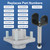 CARMOCAR Golf Cart Precedent Front Repair kit Replacement for 2004 Up Club Car Precedent Gas Electric Including Front Wheel Hub King Pin Bearing Bushing Spring Full Set 102357701, 102289701