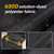 Seapisode 600D Bimini Top Storage Boot, Storage Boat Replacement Cover Waterproof and UV Protection with Light Hole, Suitable for 3-4 Bows Bimini Tops