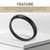 MLY 4 PCS Hub Centric Rings, Vibration-Reducing Vehicle Wheel Spacers, 73.1mm to 60.1mm Plastic Hub Rings for Secure Rim-to-Hub Alignment, Compatible with 73.1mm Wheel to 60.1mm Hub (Black)