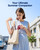 SWEETFULL Handheld Portable Fan, 5000mAh Rechargeable Battery, 6 Speed Wind, LED Digital Display, Foldable Electric Personal Mini Travel Fan with Backup Power, Summer Essentials Gifts for Women Girl