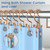 LBYOJKD Double Sided Shower Curtain Hooks with Smooth Gliding Roller Balls, Rustproof Metal Hooks for Curtain and Liner, Set of 12 for Standard and Curved Shower Rods - Rose Gold