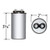 65 uF x 370 VAC Round Run Capacitor by # 12828
