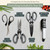 Heavy Duty Kitchen Shears With Sharpener - Lifetime Replacement Warranty* - Multipurpose Stainless Steel Scissors for Food - Sharp Food-Grade Kitchen Scissor for Meat, Seafood, Poultry - 4 Piece Set