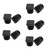 Murtenze 50Pack 1/2 Inch Square Tube End Caps, Black Plastic Square Plugs Tubing Post End Caps for Tubing Chair Table Stool Leg, Furniture Legs Replacement Caps (13mm)