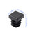 Murtenze 50Pack 1/2 Inch Square Tube End Caps, Black Plastic Square Plugs Tubing Post End Caps for Tubing Chair Table Stool Leg, Furniture Legs Replacement Caps (13mm)