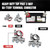 2PCS Battery Terminal Connectors, Battery Cable Terminal End, Universal 12V Battery Post Connectors with 3 Cable Terminals, Car Accessories Car Battery Terminals Top Post for Car Boat Van