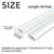 ESUFEIR 49Feet Door Weather Stripping Door Seal Strip,Self-Adhesive Rubber Door Insulation Weather Strip for Window and Door Soundproofing D Shape,Weatherstripping for Door Frame Gap Blocker(White)