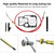 Shift Cable Assembly Kit Fit for OMC Cobra 1986-1993, Adjustment Tools Mounting Gasket Set Fit for OMC Cobra 987661 Sierra 18-2245 Replacement for 21715 27-00475 Automotive Starter Parts Repair Kits