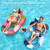 SEETOHOME 2 Pack Pool Floats Adult Heavy Duty, Inflatable Pool Lounger Float with Detachable Cup Holders & Backrest, Extra Large Pool Rafts Water Floaties for Adults Swimming Pools Beach Lake Party
