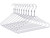 Quality Hangers Silver Aluminum Metal Coat Hangers Heavy Duty Suit Hangers 10 Pack (Adult Size Coat Hanger)