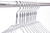Quality Hangers Silver Aluminum Metal Coat Hangers Heavy Duty Suit Hangers 10 Pack (Adult Size Coat Hanger)