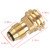Hooshing Propane Tank Adapter Converts POL LP Tank Service Valve to QCC1 / Type1 Hose or Regulator- Old to New. (Brass)