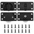ZIUZI Cabinet Door Sliding Silent Plastic Roller Pulleys, Closet Sliding Door Wheels, Cabinet Hardware Component Door Track Wheel for Home Wardrobe Sliding Door, Screen Doors and Closet (2 Set)