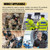 HELETUL IP65 Waterproof Two Way Radio Shoulder Mic Remote Walkie Talkie Handheld Lapel Speaker Microphone for Baofeng UV-9R Pro Plus GMRS-9R UV-9G UV-XR UV-5S BF-9700 BF-A58 GT-3WP (Orange)