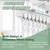 XCK Flexible Curtain Track 10 ft - Bendable Ceiling Curtain Track for RV Shower Curtain Track, Curved Curtain Track Ceiling Mount, Flexible Shower Curtain Rod, White Ceiling Curtain Rail System