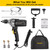 10-Amp Corded 5/8" Heavy Duty Drill Mixer Set, Mixing Drill Machine