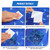 Nuanchu Self-Adhesive Vinyl Pool Liner Patch - Waterproof PVC Repair Sheet for Above Ground Pools, Bounce House, Inflatable Boat & Swimming Toys(Marble,12 x 40 Inch)