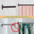 SIKAIQI Stretchable 304 Stainless L Shaped Bathroom Bathtub Corner Shower Curtain Rod Rack (Black 24"-69" x 24"-85", Maximum size 114''), Drill Free Install, for Bathroom,Clothing Store,Private space