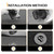 Bawkars 4 PCS Floor Mat Clips, Car Carpet Twist Lock Fasteners, Anti-Slip Floor Mat Fixing Clips, Universal Durable Auto Carpet Grips for Most Cars(Black)