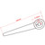 Yoogu 10 inch Recliner Handle Replacement Lever 5/8 inch Square Sofa Couch Replacements Part (Dark Peach Color)