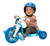 MICKEY MOUSE Ride-On 10" Fly Wheels Junior Cruiser Tricycle with Sounds - Toddler Bike Trike, Ages 2-4