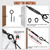 hannger String Light Hanging Kit, All-Black Globe String Lights Suspension Kit w/ 164FT PVC Coated Steel Cable & Enough Accessories, Guide Wire for Outdoor String Lights, Patio Lights, Camping Light