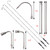 Xiny Tool Pressure Washer Extension Wand, 10 Pack Power Washer Lance with 6 Atomization Nozzle Tips,1 Gutter Cleaner Attachment Curved Rod, 1/4" Quick Connect, 4000 PSI