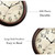 KECYET 14 Inch Wall Clocks Battery Operated Silent Non-Ticking Analog Wall Clock Vintage Retro Rustic Style Decorative for Living Room Kitchen Home Office(Bronze)