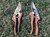 Horsvill Garden Shears, Japanese Floral branch cutters, Snips for Gardening, Flower scissors Florist clippers, Hand Held Pruners for Gardening Heavy Duty, Pruning shears for garden (Wood grain)