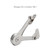 Lid Support Hinge, Heavy Duty Lid Stay Hinges Folding Lid Support Hinge for Cabinet,Closet,Wardrobe or Toy Box, Slided Down The Flap Lid Fupport Without Smashing Fingers (SYT-09 2PC)