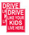 Drive Like Your Kids Live Here Yard Sign (2 Pack) 18"x24" Highly Visible, Red/White, Double Sided + Metal Stand, Slow Down Signs for Neighborhoods, Kids at Play Caution for Street