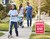 Drive Like Your Kids Live Here Yard Sign (2 Pack) 18"x24" Highly Visible, Red/White, Double Sided + Metal Stand, Slow Down Signs for Neighborhoods, Kids at Play Caution for Street