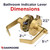 OAKMOORE Commercial Door Handle Bathroom Door Lock in Gold | Vacant Occupied Bathroom Lock | Commercial Restroom Door Lock for Public Bathroom & Industrial Buildings