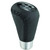 Abfer Shifter Knob 5 Speed Leather Car Gear Stick Shifting Knobs Shift Lever for Most Manual Transmission Vehicle Truck, Black