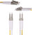 Elfcam® - 30m Fibre Optic Cable LC/UPC to LC/UPC Multimode Duplex 50/125um OM3 LSZH White(30M)