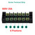 MILAPEAK 10pcs (5 Sets) 6 Positions Dual Row 600V 25A Screw Terminal Strip Blocks with Cover + 400V 25A 6 Positions Pre-Insulated Terminals Barrier Strip (Black & Red)