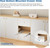 VADANIA 24" Undermount Drawer Slide, Soft Close, Bottom Mounted & Bottom Support, 88 lb Load Capacity, 3-Fold Full Extension, Non-Detachable, Invisible Drawer Slies,1 Pair(2-Pack)