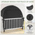 Crib Blackout Tent for Pack N Play, Pop Up Travel Crib Blackout Cover Canopy, Breathable Baby Sleep Pod with Safe Bottom Design