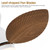 Kviflon Tropical Ceiling Fans with Lights and Remote Control, 30 Inch Low Profile Flush Mount Ceiling Fans, Palm Leaf Ceiling Fan with Light for Small Room Indoor Outdoor, Wood Grain