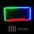 eing License Plate Frame Auto 12 V 54 LED Color Light Acrylic License Plate Cover,1 - Pack, Colorful Light