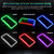 eing License Plate Frame Auto 12 V 54 LED Color Light Acrylic License Plate Cover,1 - Pack, Colorful Light