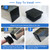 BOPOREAE 32 Pack 5/8" x 5/8" Square Tube End Cap Plastic Plugs, Square Tubing Plug Inserts for Metal Tubing, Fences, Glide Protection from Chair Legs and Furniture, Durable Plastic Hole Plugs, Black