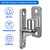 Dolibest Heavy Duty 304 Stainless Steel Gate Hinges, Non-Welded One-Piece Design, Wall Mount Gate Hinges with 5/8'', Post Mounting for Farm Gates Wall/Wooden Fences, 600 lbs Capacity, (2 Set)