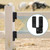 Rasugarlary 16pcs Black Caps Tie Bracket for 2x4 Post, Post Anchor Connector Carbon Steel Mounting Joist Hanger Brackets Wood Timber Connectors for Deck