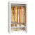 ULIFHOME H5C Clothes Rack with Cover, Portable Closet for Hanging Clothes, Covered Clothing Racks Heavy Duty, Garment Racks with Shelves, Max Load 360LBS, White Closet Rack with White Cover
