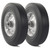 AR-PRO (2-Pack) 10" x 2.5" Flat Free Solid Rubber Replacement Tires - Flat-Free Tire and Wheel for Hand Trucks and Wheelbarrows with 5/8" Axles